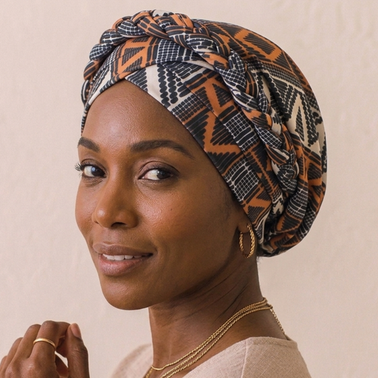 Tribal Boho Braid Turban (un-lined)