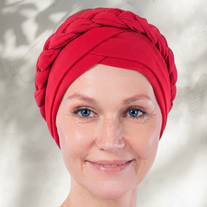 Ruby Boho Braid Turban (un-lined)
