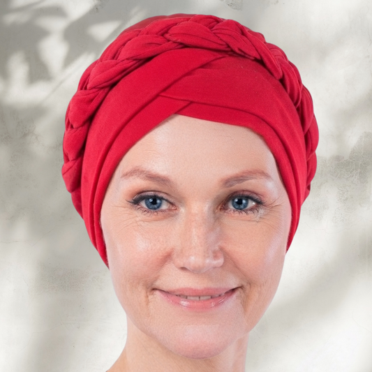 Ruby Boho Braid Turban (un-lined)